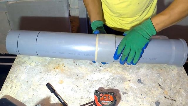 Лайфхак Как очень быстро и точно сделать разметку на трубе смотреть онлайн