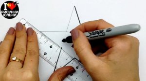 Как нарисовать Звезду с георгиевской лентой | Рисунок на 23 февраля и 9 Мая. @EhedovElnur