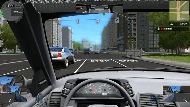 Игра City Car Driving. "симулятор вождение" [#5] смотреть онлайн