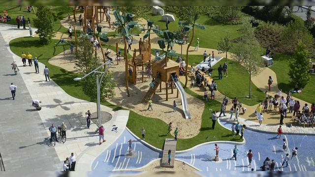 Children's playgrounds. Детские игровые площадки. смотреть онлайн
