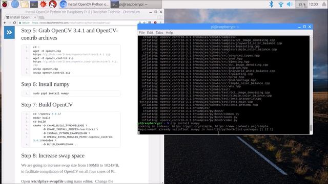 Install OpenCV Python on Raspberry Pi смотреть онлайн