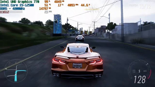Test Of Intel UHD Graphics 770 / Forza Horizon 5 Benchmark / Core I5-12500