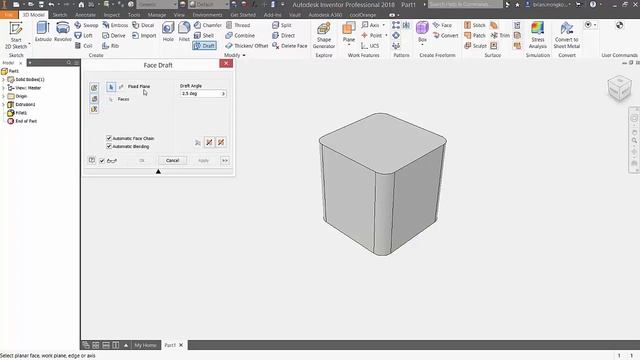 Quick Tip - Mastering the 3 Types of Draft in Inventor смотреть онлайн