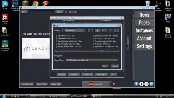 Optifine For the Atlauncher And Crackpack