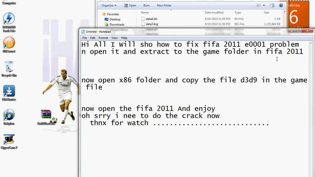 How To Fix Fifa 2011 E0001 Erorr смотреть онлайн