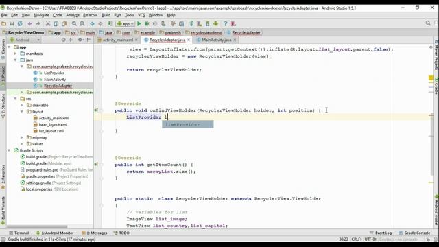 Android Studio Tutorial - 76 - Add header for Recyclerview смотреть онлайн