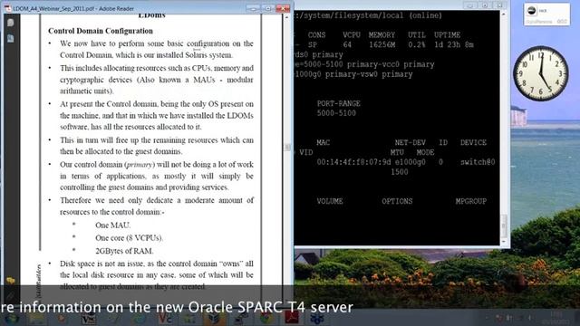 Installing Oracle VM Server (formerly Solaris Logical Domains) on SPARC T-series Servers смотреть онлайн