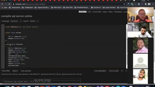 SQL Server Online Compiler