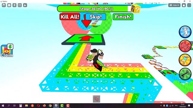 обби без прыжка в Roblox смотреть онлайн