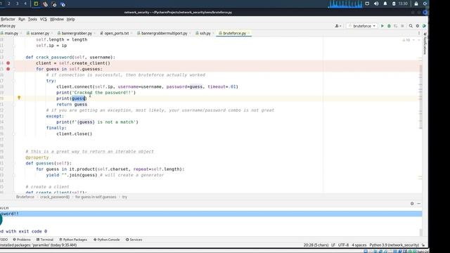 Working with Paramiko Library to attempt to log in to SSH Server using Python смотреть онлайн