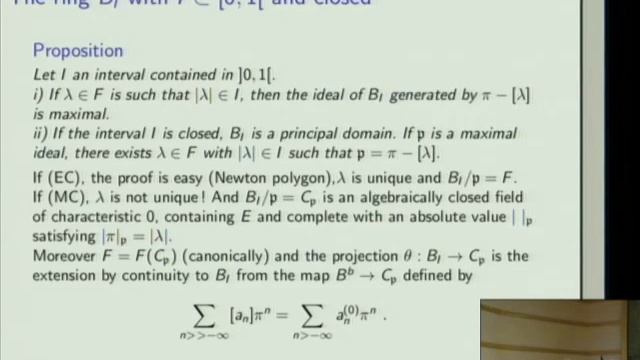 The Fundamental Curve of p-Adic Hodge Theory - Jean-Marc Fontaine смотреть онлайн