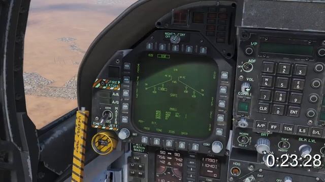 1 Minute DCS - F/A-18C Hornet - Waypoint Auto Bombing Tutorial смотреть онлайн