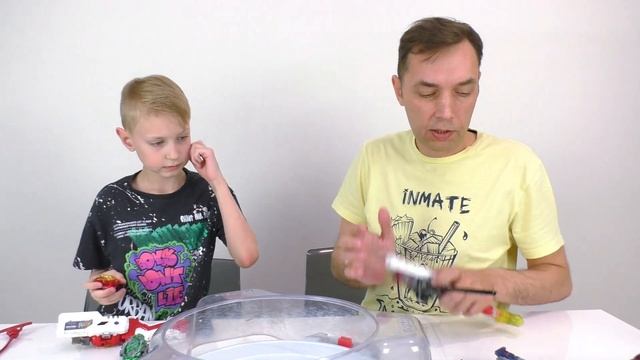 Очередная попытка Папы играть за XCalibur. Бейблэйд Берст Император Форнеус против XCalibur. смотреть онлайн