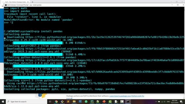 Python Hindi Tutorial 12 - Install python module using pip смотреть онлайн