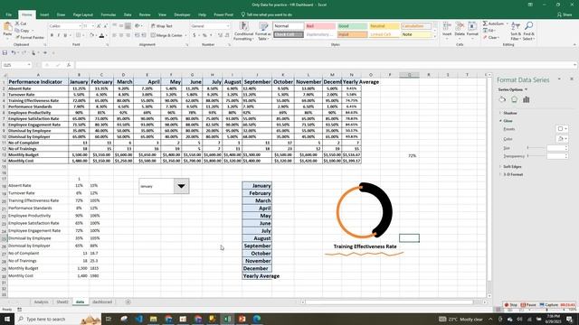 INTERACTIVE EXCEL HR DASHBOARD смотреть онлайн