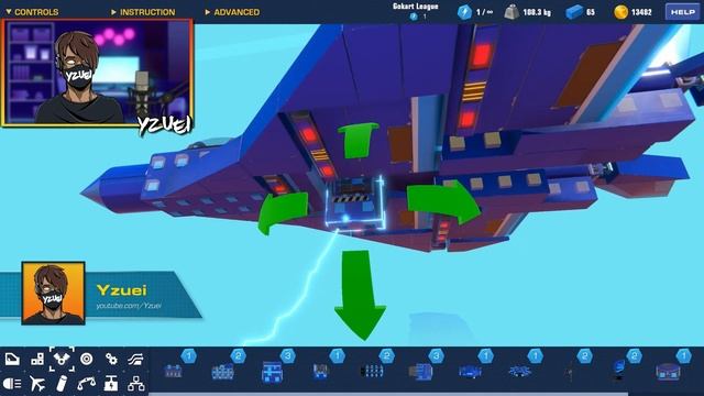 How to build a Fighter Jet in Trailmakers | Tutorial by Yzuei смотреть онлайн