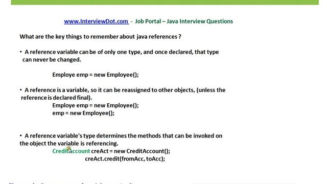 Java Interview Question And Answer Java References Explain Java Interview смотреть онлайн