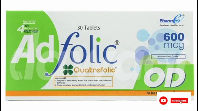 Adfolic 300,600 Mcg | How to use in pregnancy | Folic acid tablet review | Adfolic Benefits смотреть онлайн