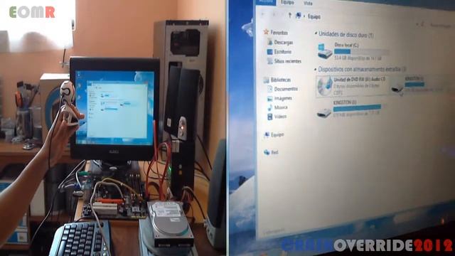 Tarjeta Madre ECS G33T-M2 Core 2 duo E6550 8GB Memoria Ram Ddr2 Disco duro 80GB Windows 8 смотреть онлайн