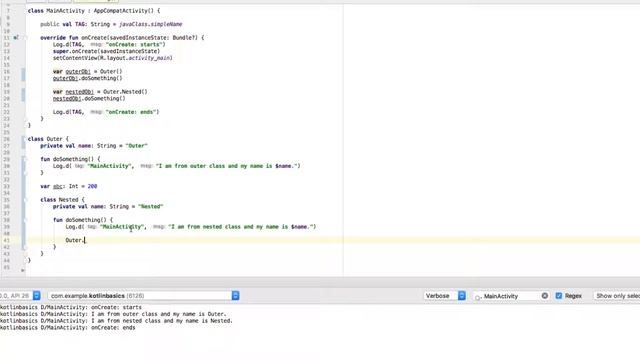 Kotlin Basic Syntax: Nested Class and Inner Class Bengali смотреть онлайн