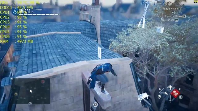 Assassin's Creed Unity - Evga gtx 950, Fx 6300 (1080p High) смотреть онлайн