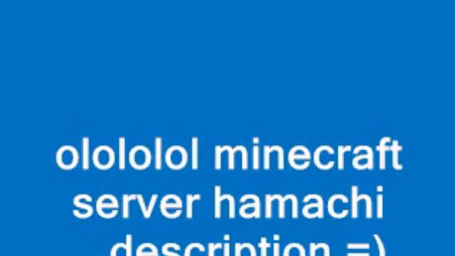 minecraft hamachi server смотреть онлайн