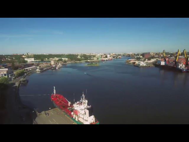 Калининградский торговый порт, аэросъемка 2018 смотреть онлайн