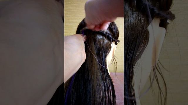 наращивание волос на  трессах