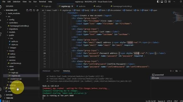 ระบบขายสินค้าร้านก่อสร้าง NODE js ORM With Sequelize Login and Register Users EP4 смотреть онлайн
