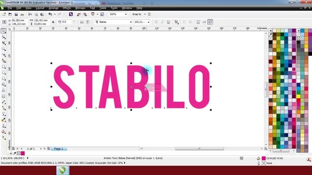 Belajar CorelDRAW X6 | Efek Warna Stabilo смотреть онлайн