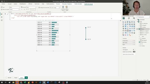 Power BI | Créer des barres de progression avec objectifs | SVG смотреть онлайн