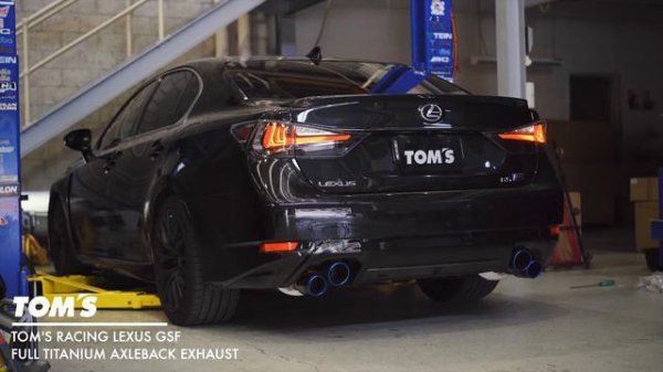 Lexus GSF Toms Racing Exhaust V8!!