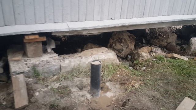 Подъем дома / Перемещение дома / Ремонт фундамента. Часть III