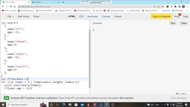 Lecture No 10 : - How To Used filter Function in JavaScript.(React js, Node js, Vue js) смотреть онлайн