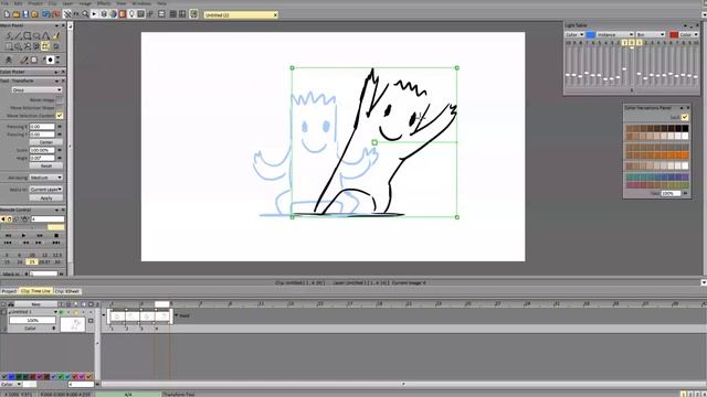 TV-paint 10 - интерфейс, работа с таймлайном смотреть онлайн