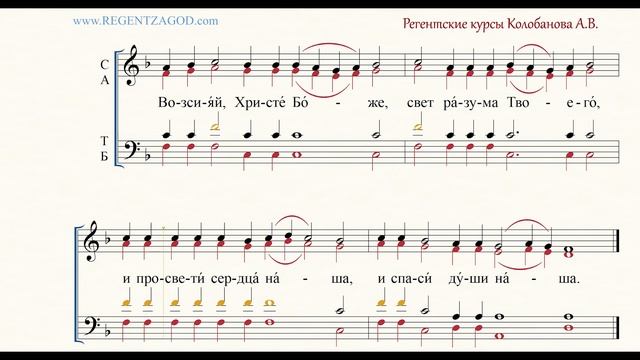 Глас 5, песнь 5, ирмос: "Возсияй, Христе Боже" смотреть онлайн