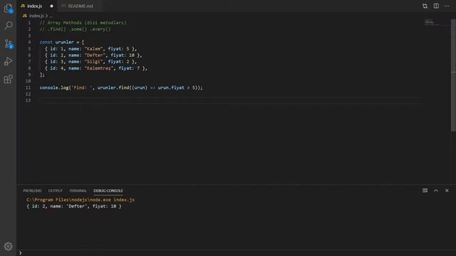ES6 Dizilerde find() some() every() Kullanımı - React İçin Gerekli Javascript Özellikleri смотреть онлайн