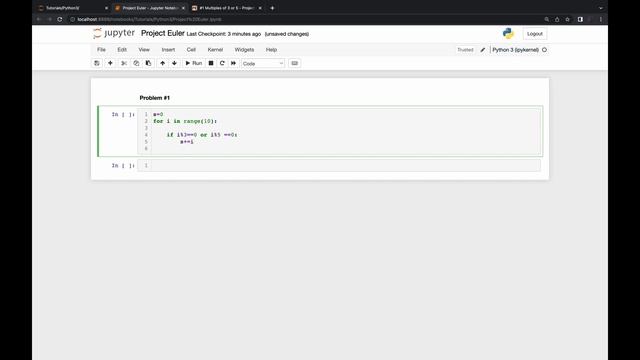 Project Euler Problem #1 смотреть онлайн