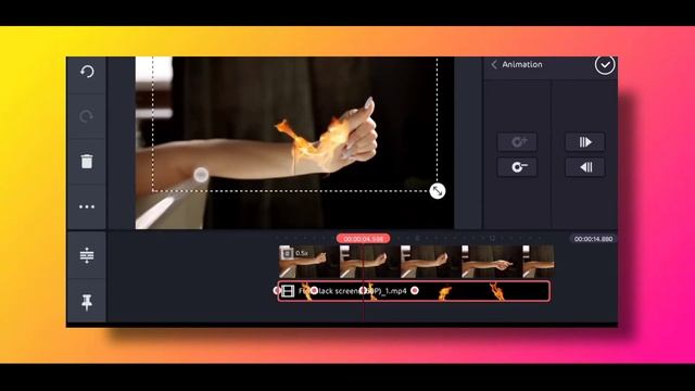 Realistic Fire ?on hand VFX in kinemaster смотреть онлайн