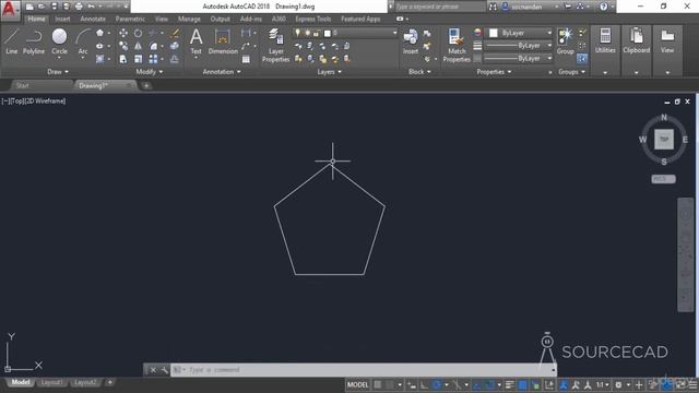 Draw Polygons in Autocad 2020 2021 смотреть онлайн