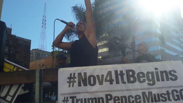 I WENT TO AN LA PROTEST (FABIAN RIOS FIRST PERFORMANCE)