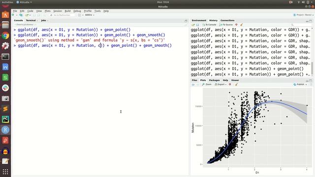 Add trend lines in scatter plot using ggplot2 смотреть онлайн