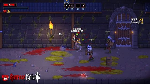 Rampage knights Достойный наследник The binding of isaac кооперативный геймплей. смотреть онлайн