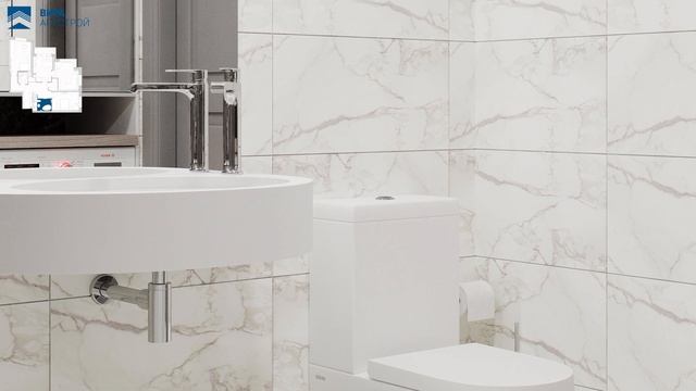 Дизайн квартиры 104 м2 в ЖК «Янтарный город» в современном стиле. +7 (495) 357-08-64 смотреть онлайн