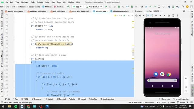 MiniMax Algorithm in Java (Android Studio) смотреть онлайн