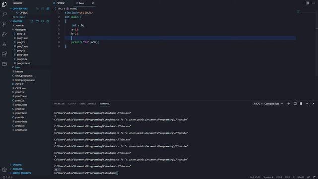 8.C Tutorial: Operator(part 4)- BitWise Operator, Types(And, Or, Xor, Compliment, Shifts) + example смотреть онлайн