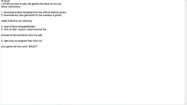 How to play dos games on Windows 7 or any other OS смотреть онлайн