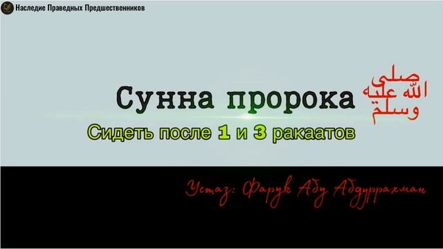 СУННА ПРОРОКА ￼صلى الله عليه وسلم ￼￼￼￼￼￼￼ СИДЕТЬ ПОСЛЕ 1 И 3 РАКААТОВ смотреть онлайн