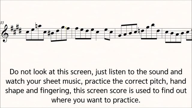 Bach Violin Partita No.3 Bouree ♩=70 Slow Practice Play Along Piano