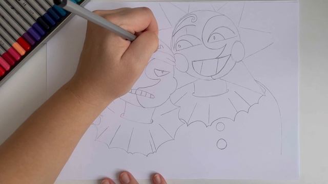 Как нарисовать Аниматроника Солнце и Луна | Рисуем Аниматроников из FNAF (ФНАФ) 9 смотреть онлайн